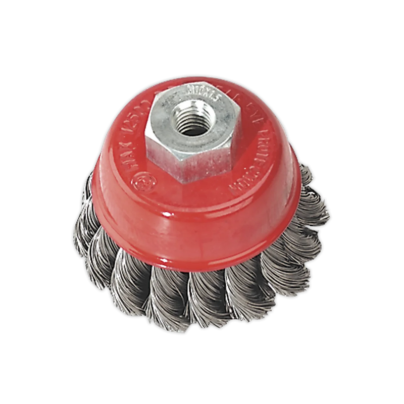 Sealey Wire Cup Brush 65mm M10 x 1.25mm 12500rpm