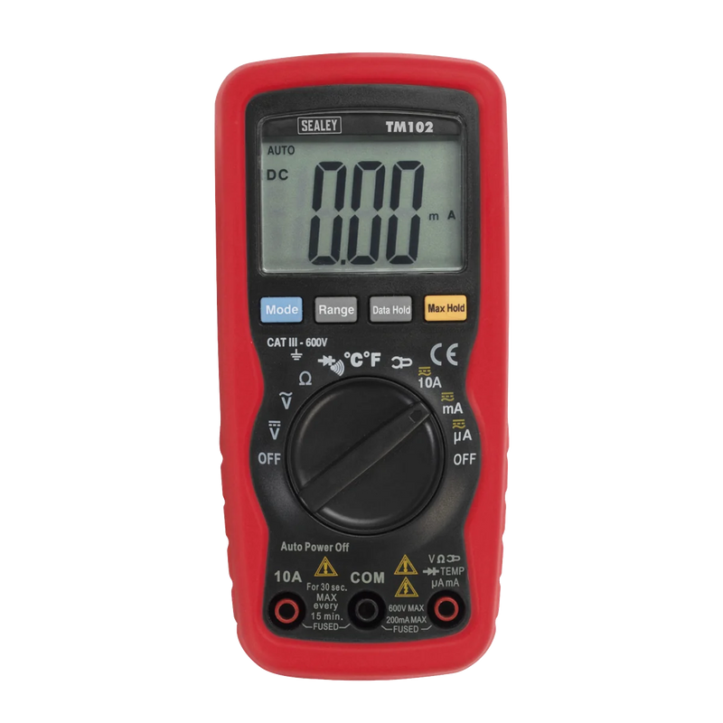Sealey 8-Function Digital Multimeter TM102 600V AC/DC