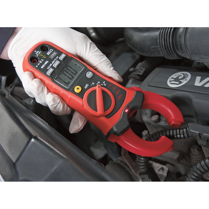 Sealey 6-Function Digital Clamp Meter TM105 600V AC/DC