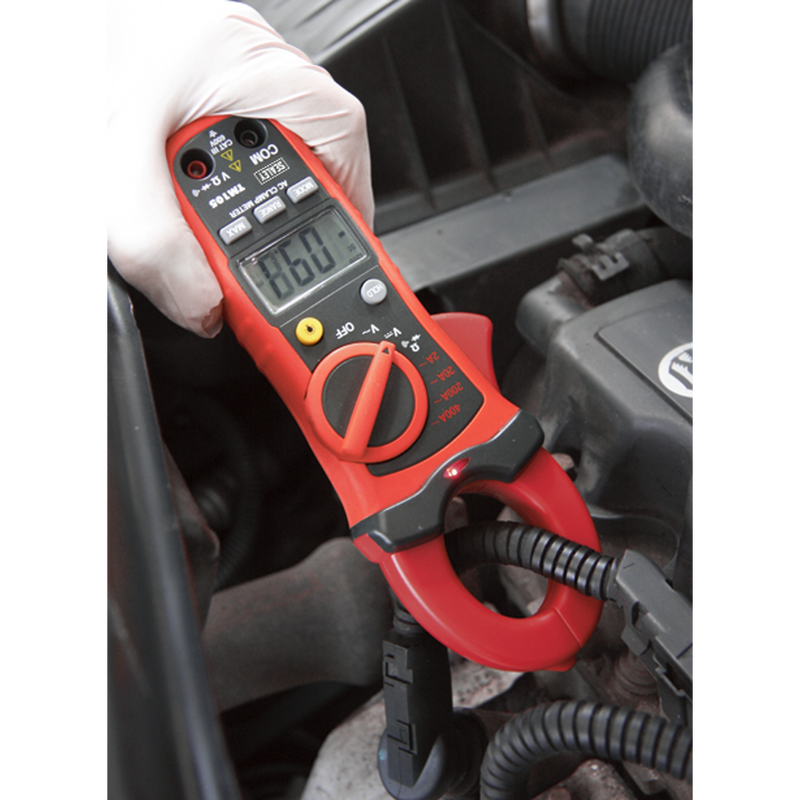 Sealey 6-Function Digital Clamp Meter TM105 600V AC/DC