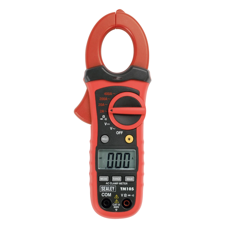 Sealey 6-Function Digital Clamp Meter TM105 600V AC/DC