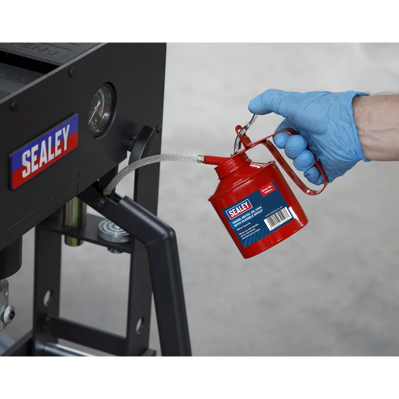 Sealey Metal Oil Can 500ml with Flexible Spout