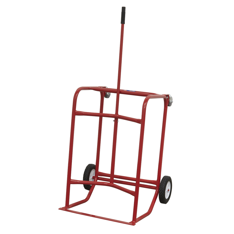 Sealey Mobile Drum Stillage 205L TP112 with Rubber Handgrip
