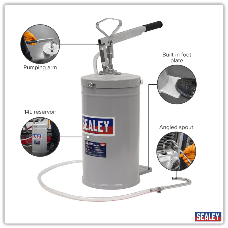 Sealey Oil Dispensing Unit TP16 14L Capacity