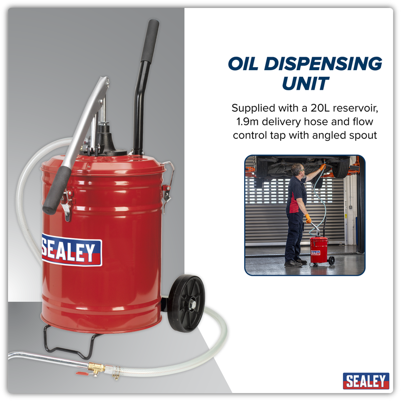 Sealey Mobile Gear Oil Dispensing Unit 20L