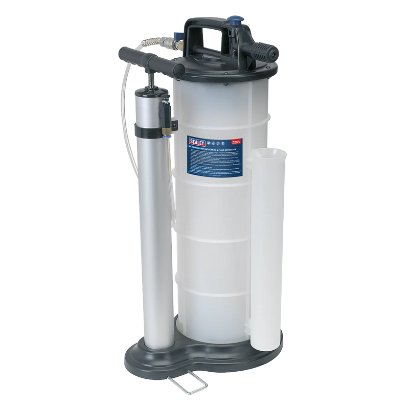 Sealey Manual/Air Vacuum Oil & Fluid Extractor Pump 9L