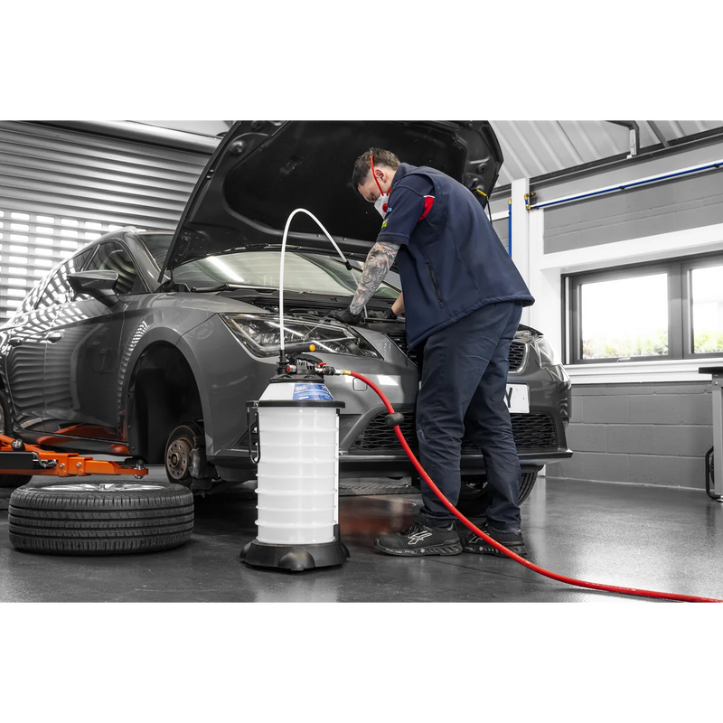 Sealey Manual Air Vacuum Oil & Fluid Extractor Pump 18L