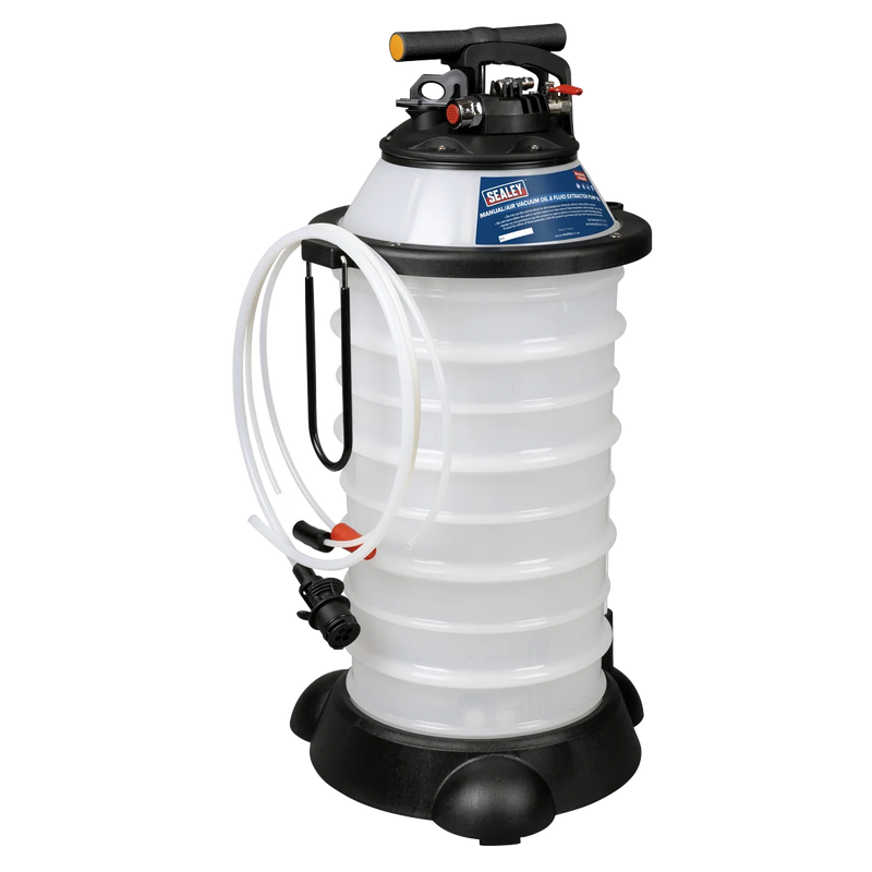 Sealey Manual Air Vacuum Oil & Fluid Extractor Pump 18L