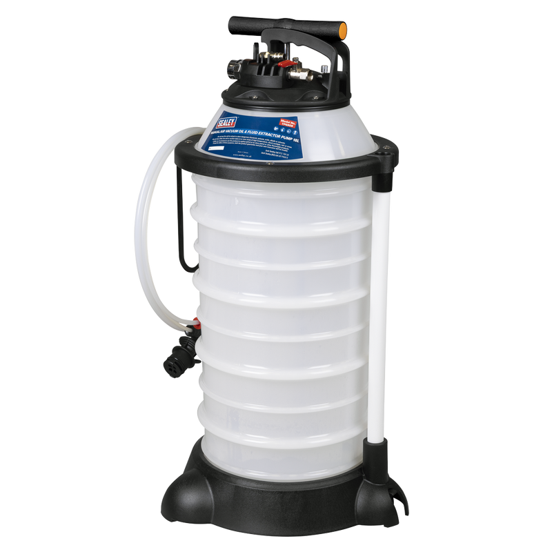 Sealey Manual Air Vacuum Oil & Fluid Extractor Pump 18L