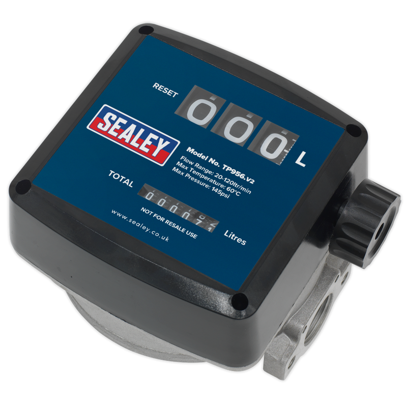 Sealey Diesel & Fluid Flow Meter TP956 20-120L/min