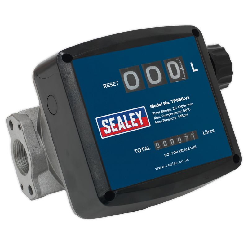 Sealey Diesel & Fluid Flow Meter TP956 20-120L/min