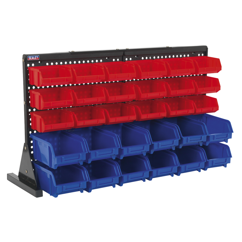 Sealey Bench Mounting Bin Storage System TPS1218 with 30 Bins