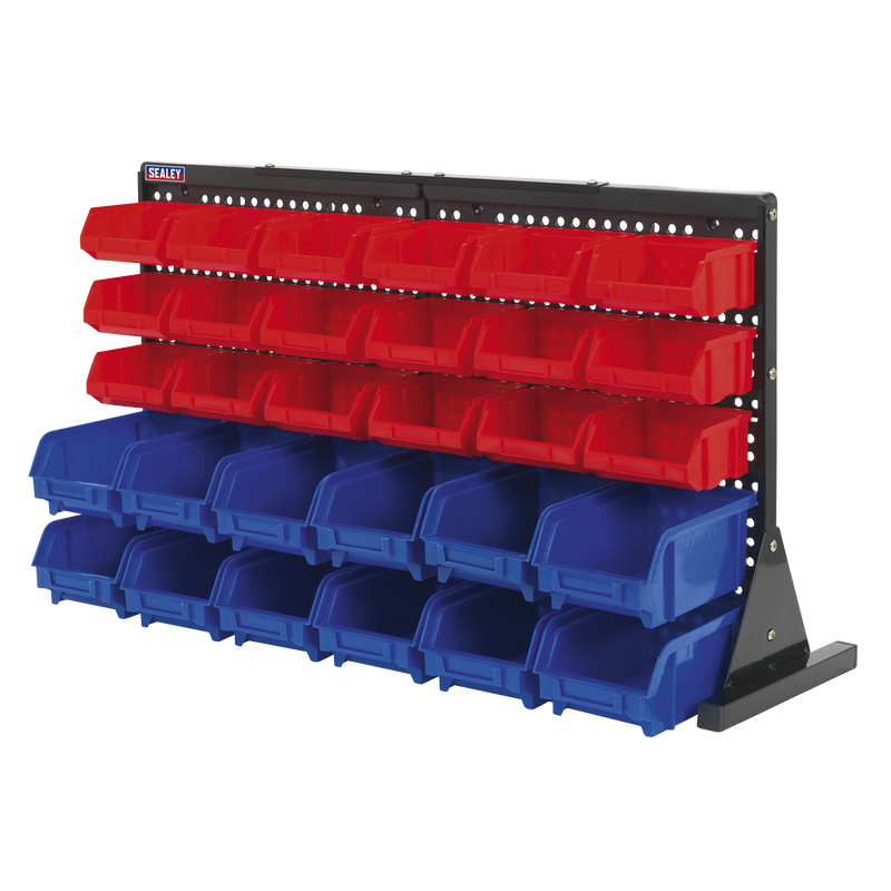 Sealey Bench Mounting Bin Storage System TPS1218 with 30 Bins