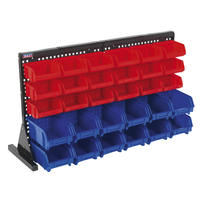 Sealey Bench Mounting Bin Storage System TPS1218 with 30 Bins