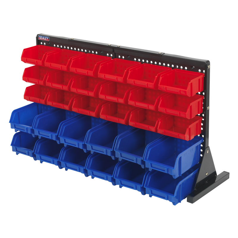 Sealey Bench Mounting Bin Storage System TPS1218 with 30 Bins