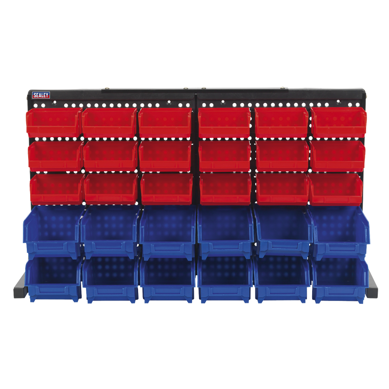 Sealey Bench Mounting Bin Storage System TPS1218 with 30 Bins