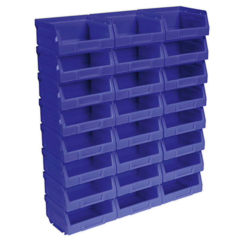 Sealey Plastic Storage Bin TPS124B 105x85x55mm Blue - Pack of 24