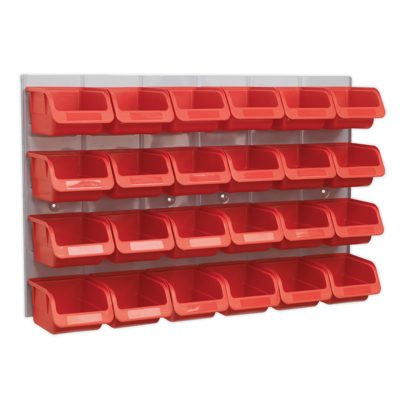 Sealey Bin & Panel Combination 24 Bins - Blue