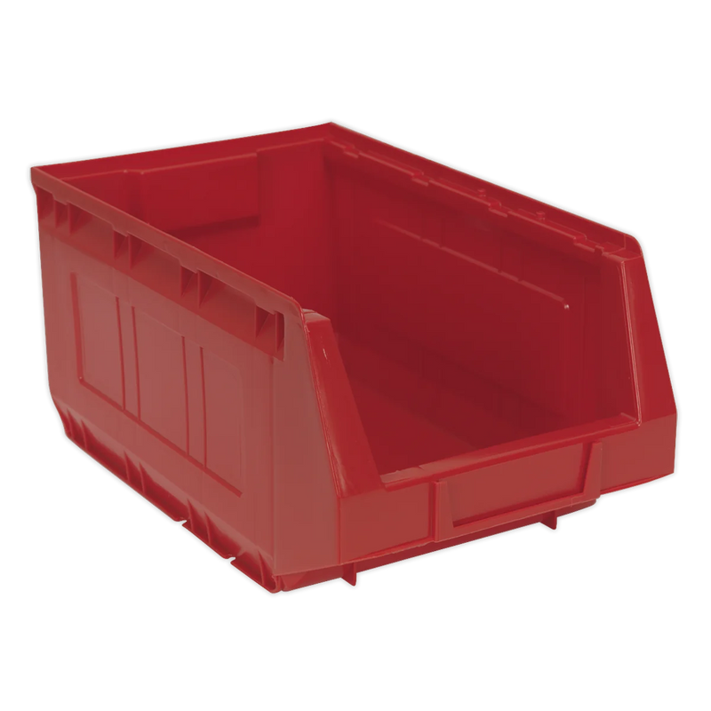 Sealey Plastic Storage Bin 210x355x165mm Red - Pack of 12