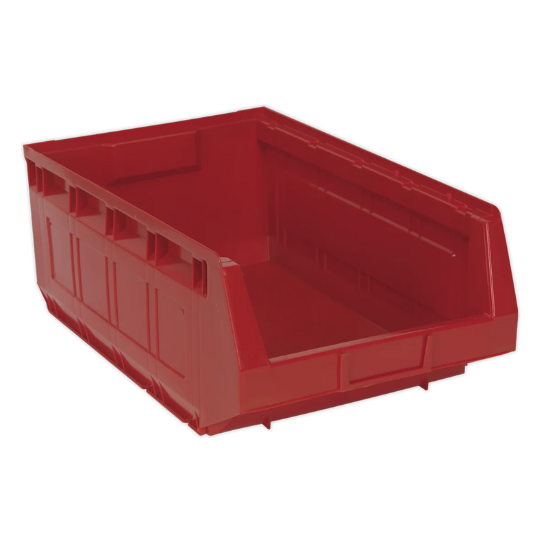 Sealey Plastic Storage Bin 310x500x190mm Red - Pack of 6