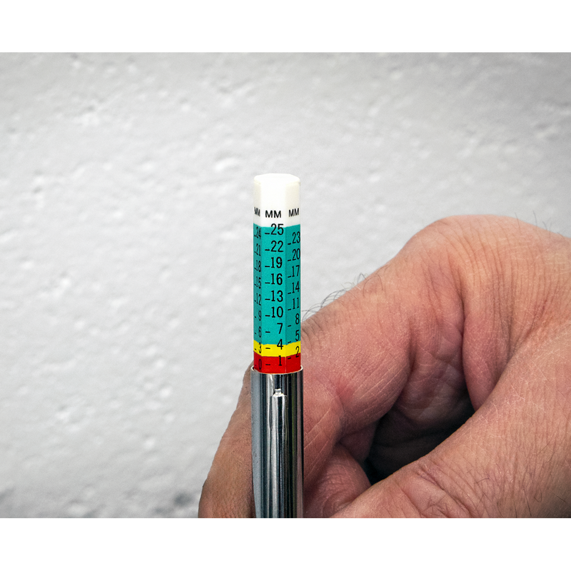Sealey Pocket Tyre Tread Depth Gauge TST/DGT 0-25mm
