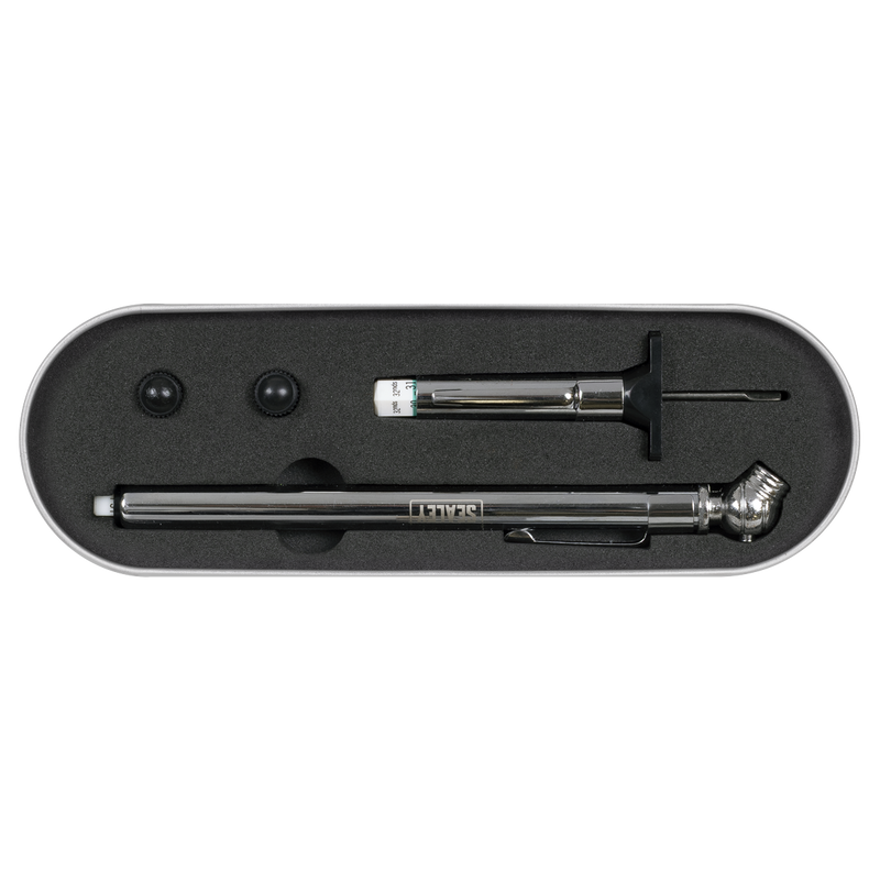 Sealey Tyre Pressure & Tread Depth Gauge Set 2 Piece 5-50psi