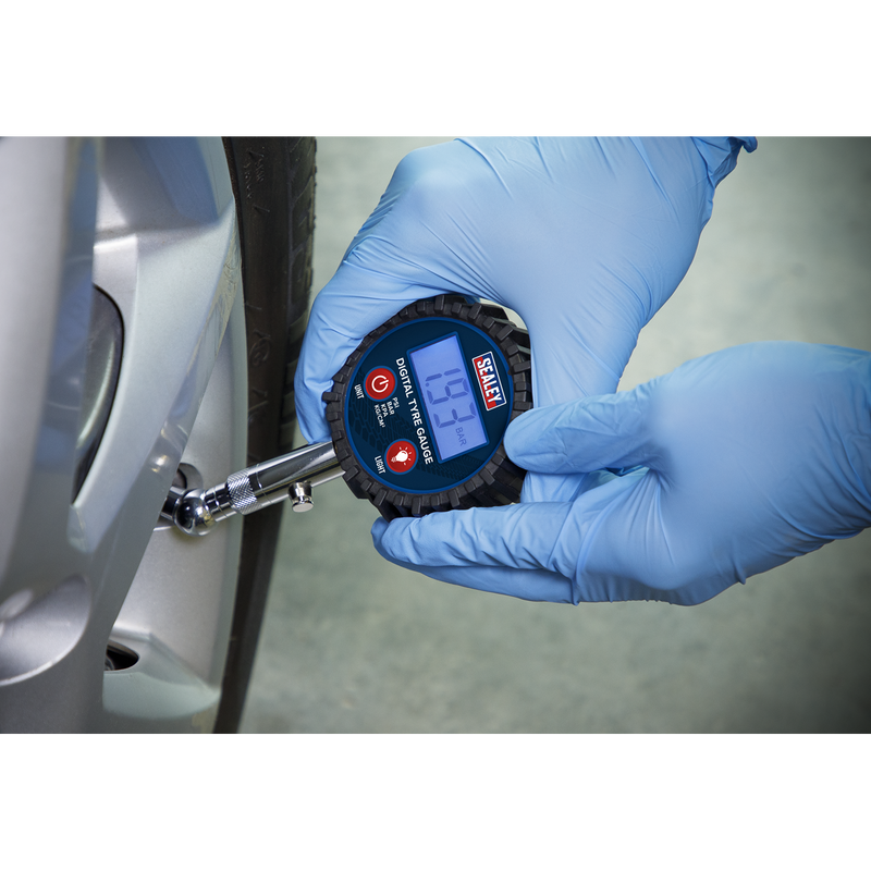 Sealey Digital Tyre Pressure Gauge TST001 0-150psi