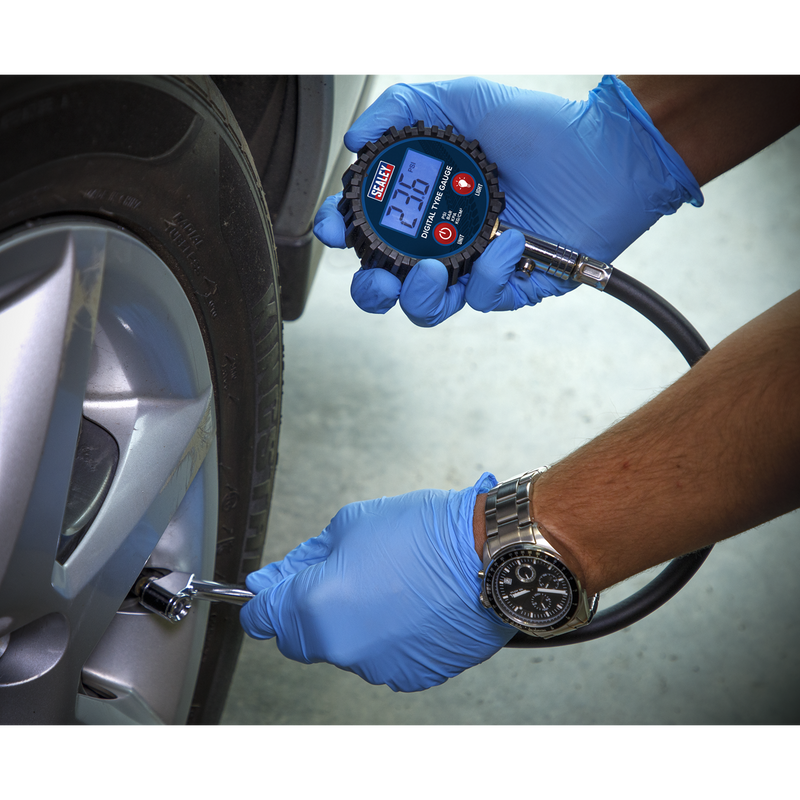 Sealey Digital Tyre Pressure Gauge TST003 0-150psi