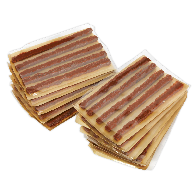 Sealey Temporary Puncture Repair Strips Pack of 60 Ø6mm x 100mm
