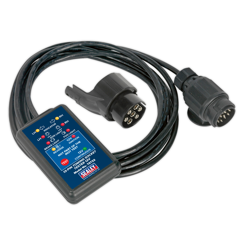 Sealey Towing Socket Tester 13-Pin 12V DVSA Approved