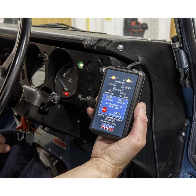 Sealey Towing Socket Tester 13-Pin 12V DVSA Approved