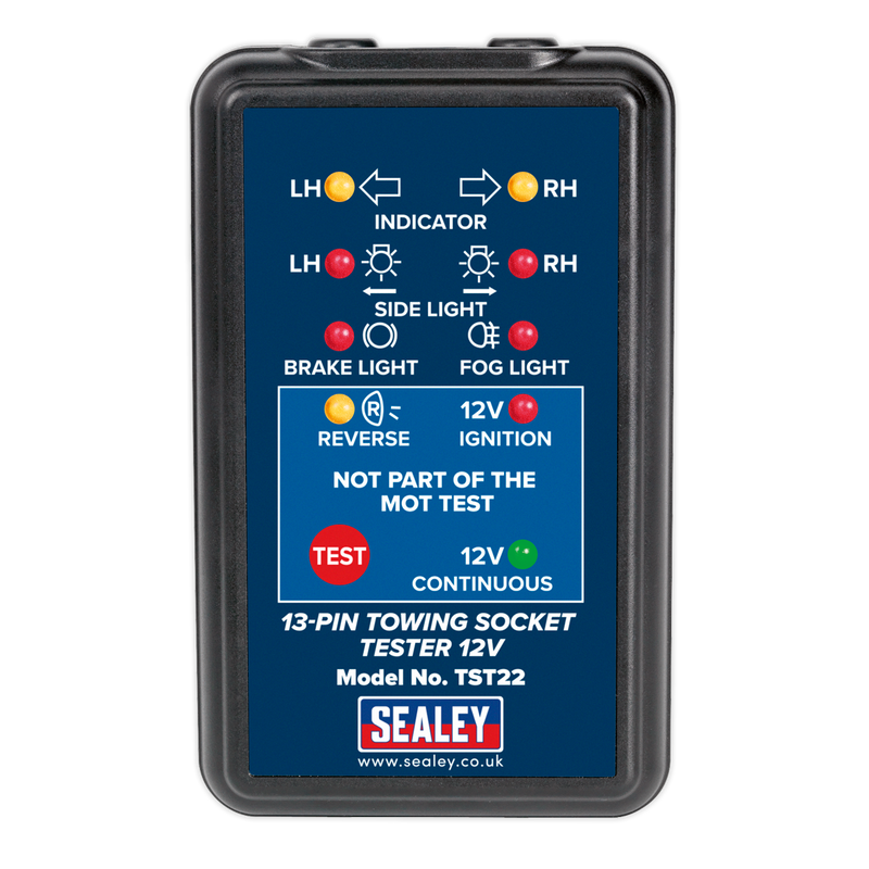 Sealey Towing Socket Tester 13-Pin 12V DVSA Approved