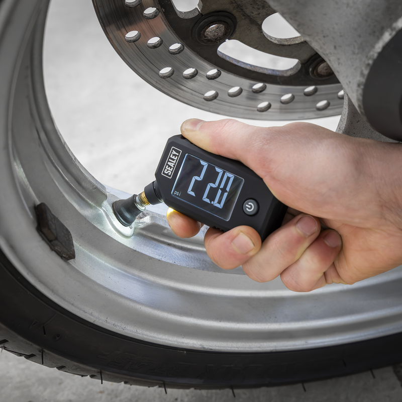 Sealey Digital Tyre Pressure & Tread Depth Gauge TSTPG12