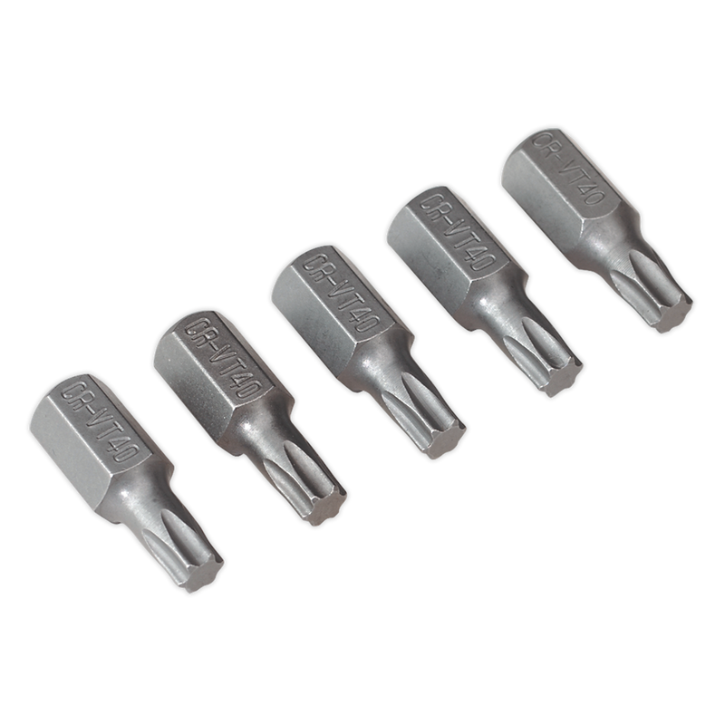 Sealey Premier Short TRX-Star T40 Bit 30mm - Pack of 5