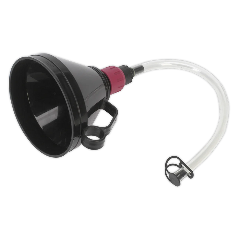 Sealey Valved Flexible Spout Funnel 160mm with Filter