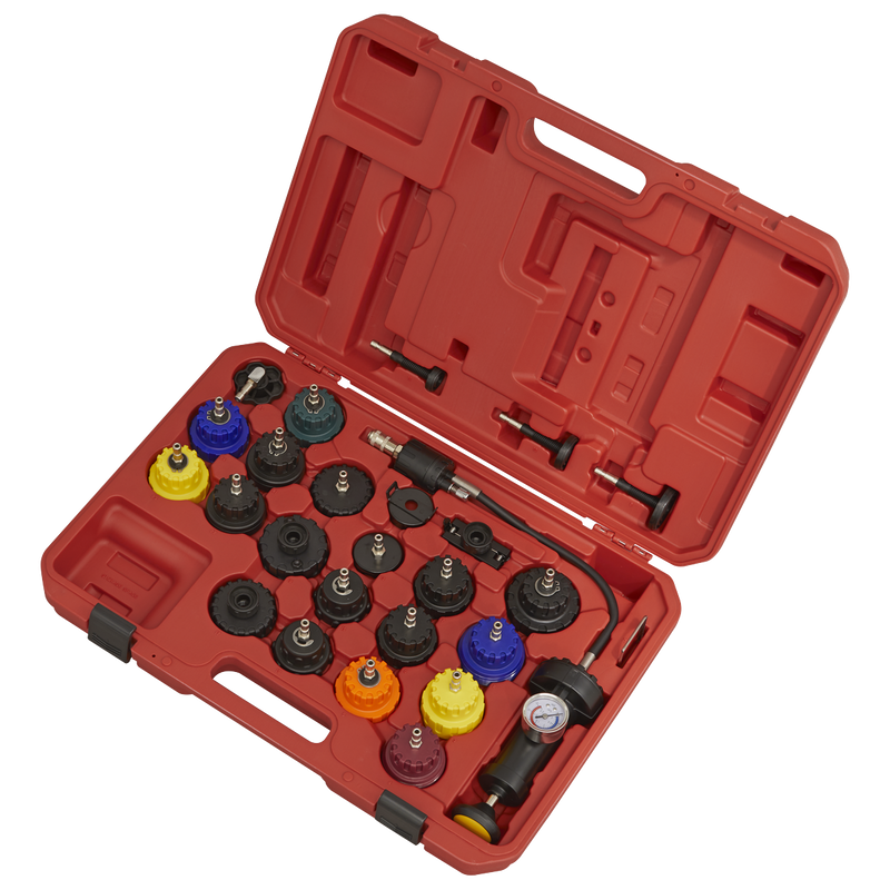 Sealey Cooling System Pressure Test Kit 25 Piece VS0011 4.01kg