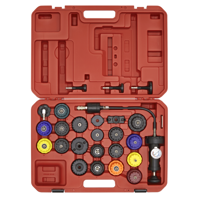 Sealey Cooling System Pressure Test Kit 25 Piece VS0011 4.01kg