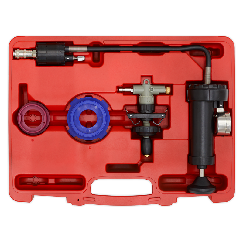 Sealey Cooling System Pressure Test Kit VS0012 4 Piece