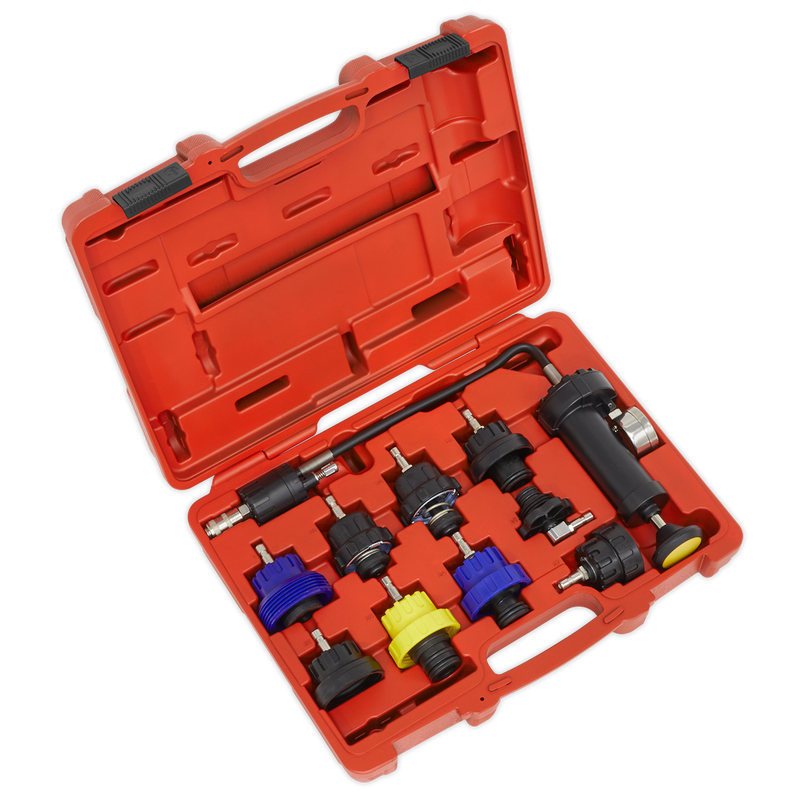 Sealey Cooling System Pressure Test Kit 10 Piece Model VS0013