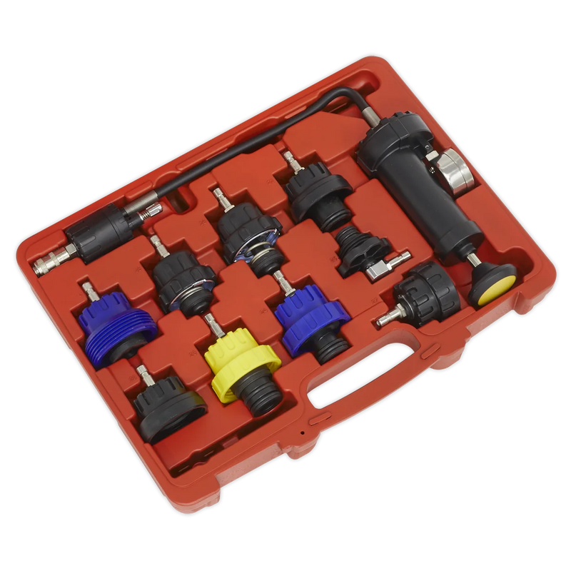 Sealey Cooling System Pressure Test Kit 10 Piece Model VS0013
