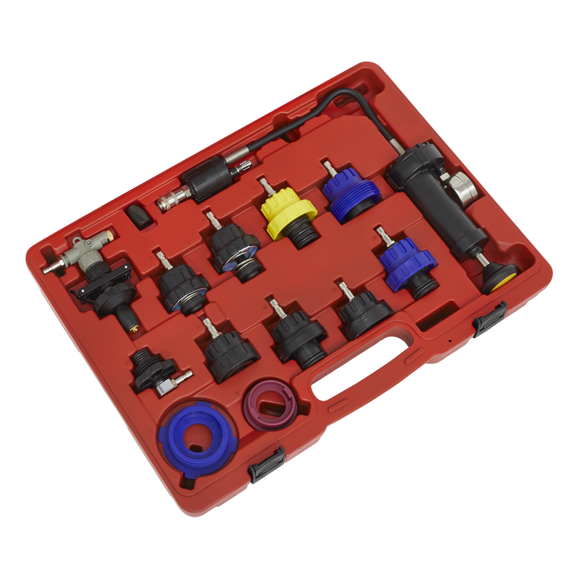 Sealey Cooling System Pressure Test Kit VS0014 13 Piece