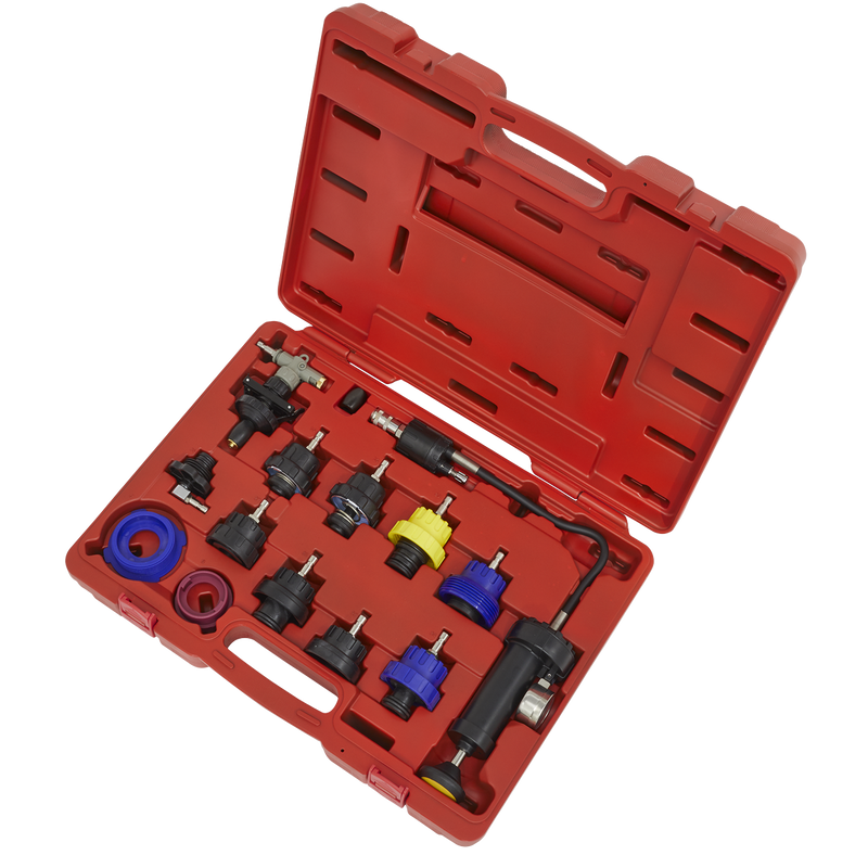 Sealey Cooling System Pressure Test Kit VS0014 13 Piece