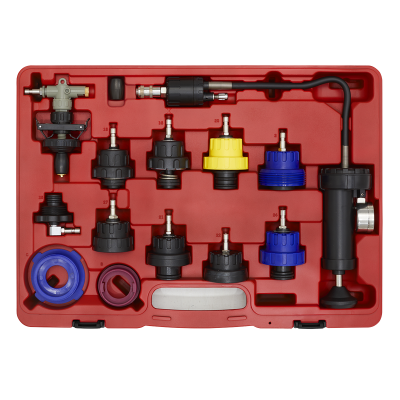 Sealey Cooling System Pressure Test Kit VS0014 13 Piece