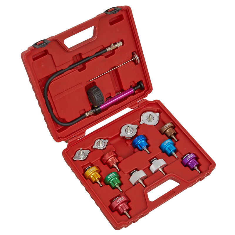 Sealey Cooling System Pressure Test Kit 16 Piece - Model VS006