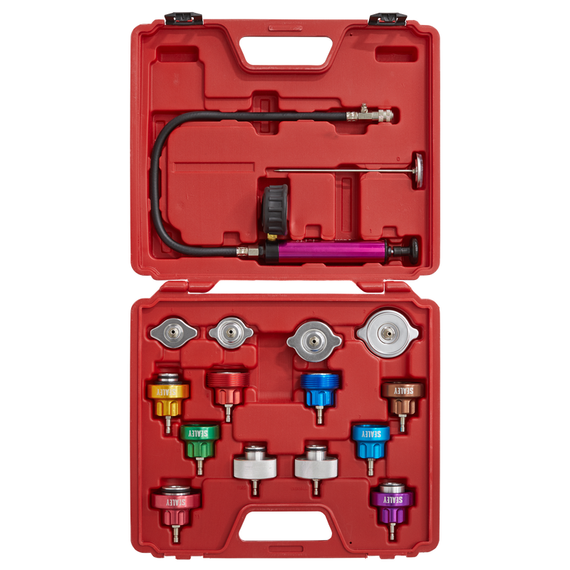 Sealey Cooling System Pressure Test Kit 16 Piece - Model VS006