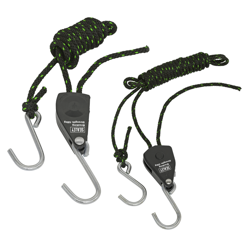 Sealey Ratchet Parts Hanger 2m with S-Shaped Hooks - Pack of 2