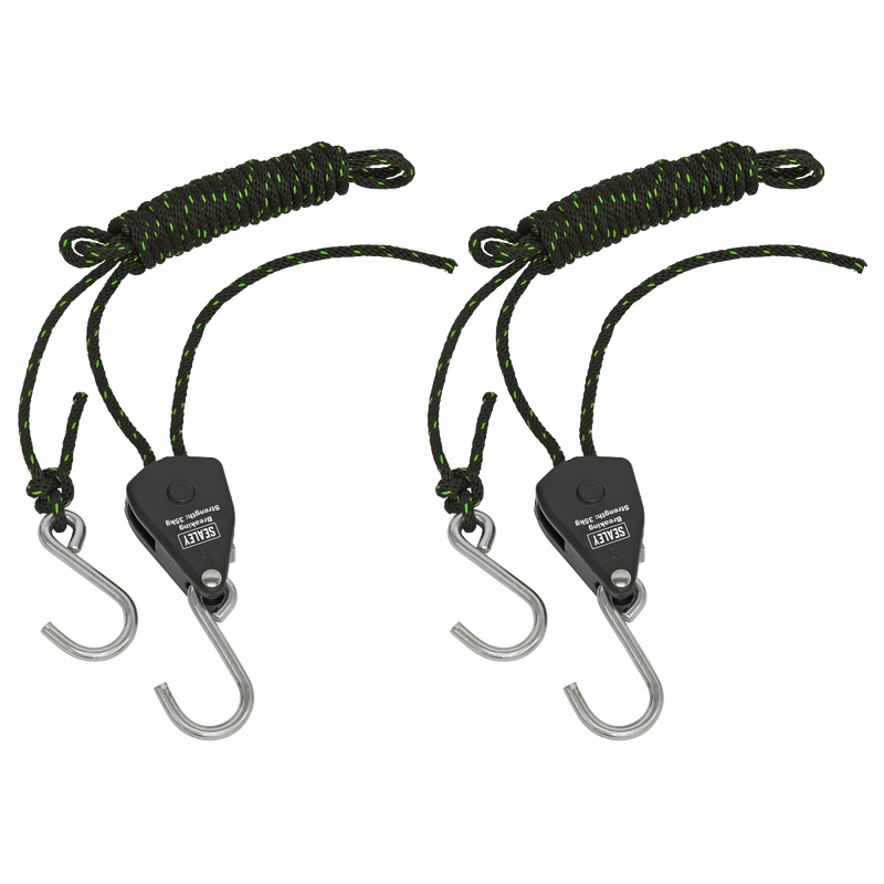 Sealey Ratchet Parts Hanger 2m with S-Shaped Hooks - Pack of 2