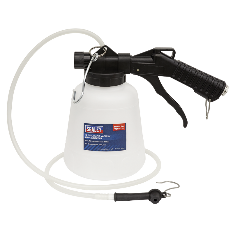 Sealey Brake & Clutch Bleeder Vacuum VS020 1L
