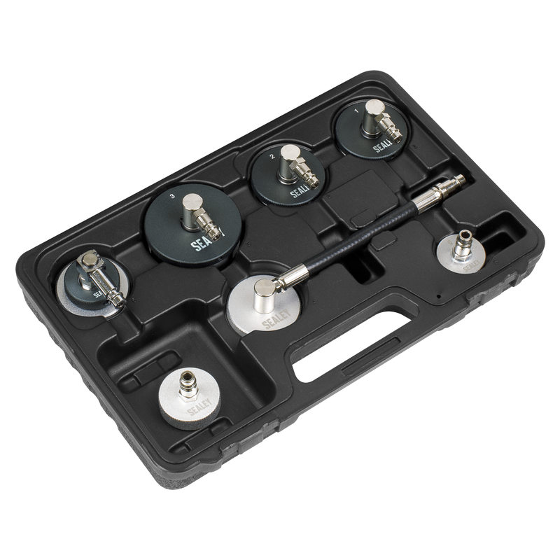 Sealey Brake & Clutch Pressure Bleeder Cap Set 7 Piece