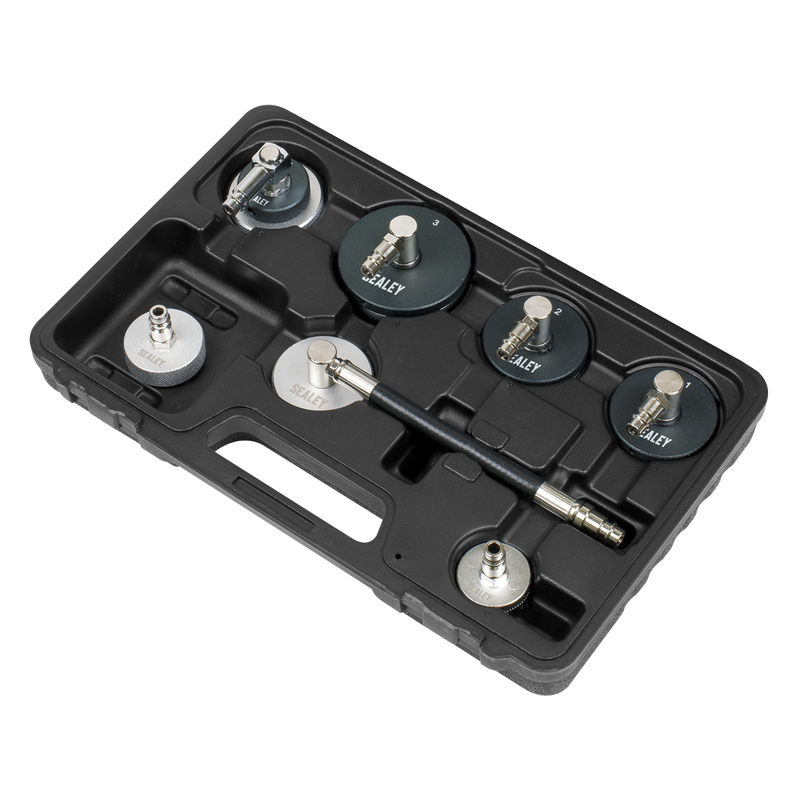 Sealey Brake & Clutch Pressure Bleeder Cap Set 7 Piece